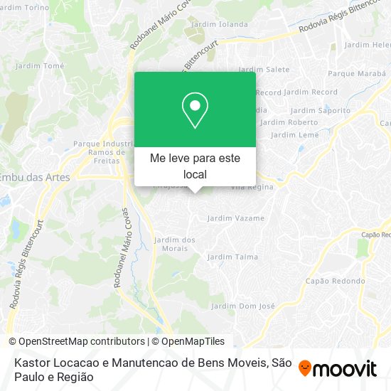Kastor Locacao e Manutencao de Bens Moveis mapa