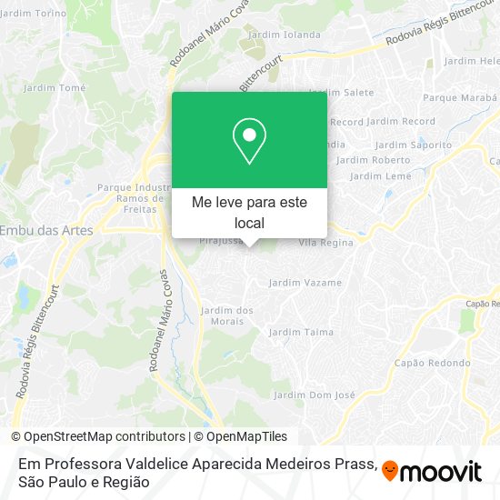 Em Professora Valdelice Aparecida Medeiros Prass mapa