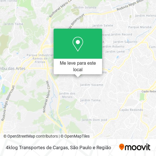 4klog Transportes de Cargas mapa
