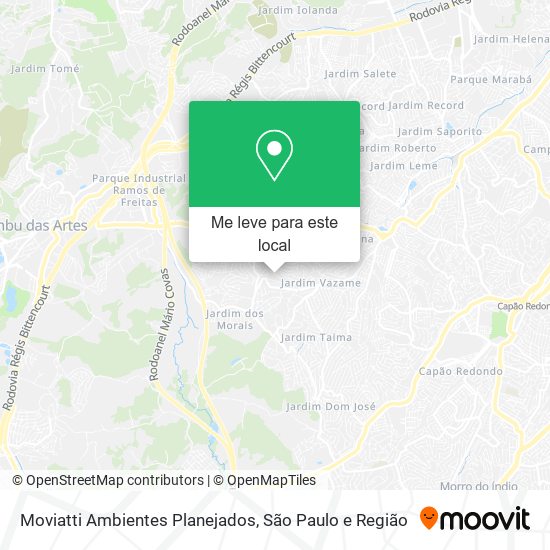 Moviatti Ambientes Planejados mapa