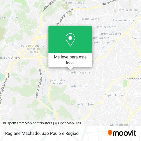 Regiane Machado mapa