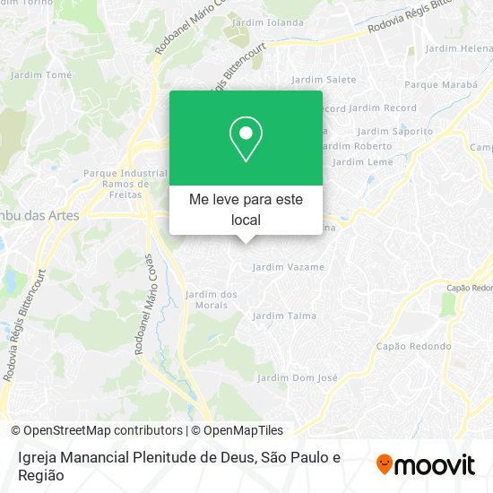 Igreja Manancial Plenitude de Deus mapa