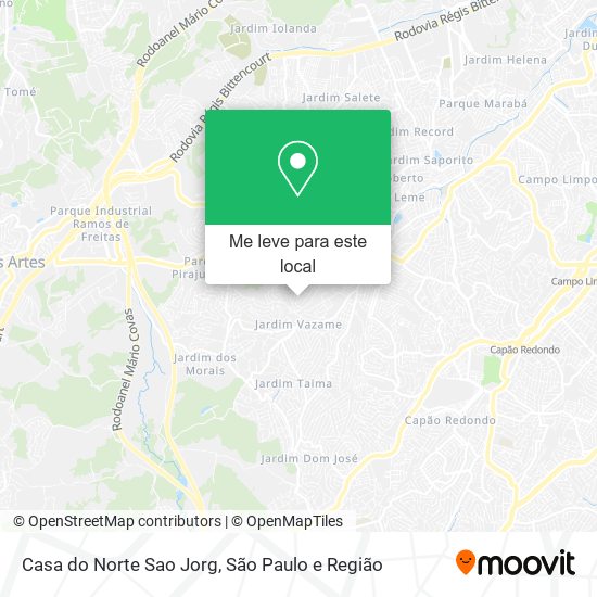 Casa do Norte Sao Jorg mapa