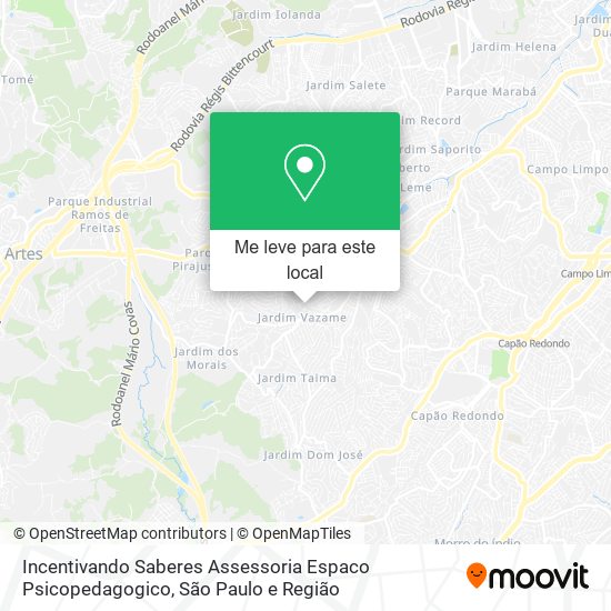 Incentivando Saberes Assessoria Espaco Psicopedagogico mapa