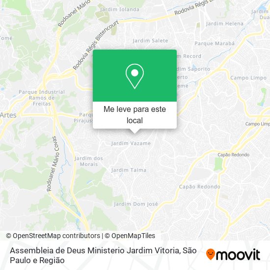 Assembleia de Deus Ministerio Jardim Vitoria mapa