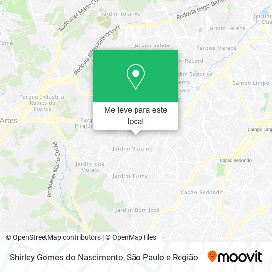 Shirley Gomes do Nascimento mapa