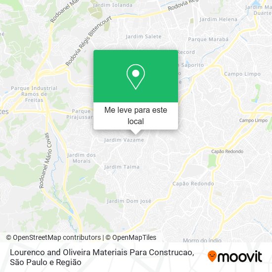 Lourenco and Oliveira Materiais Para Construcao mapa