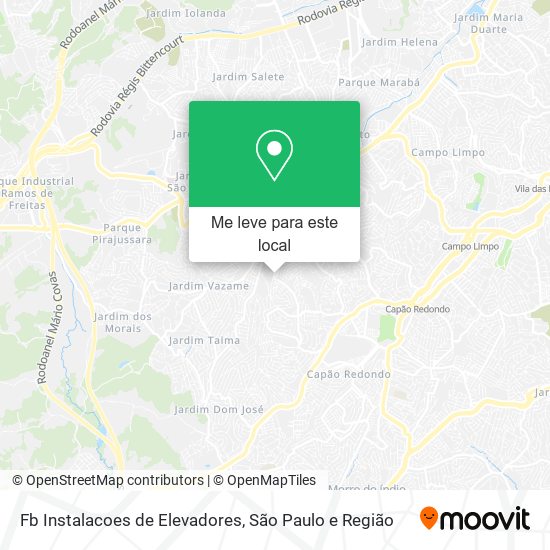 Fb Instalacoes de Elevadores mapa