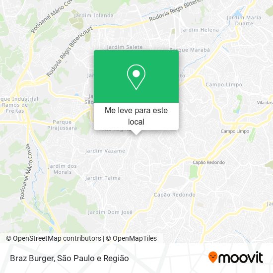 Braz Burger mapa