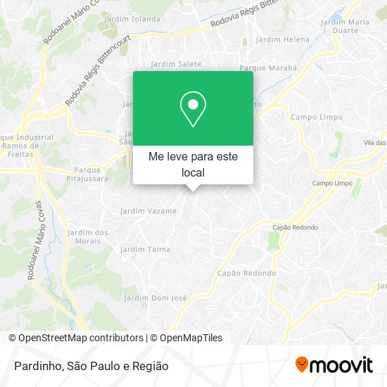 Pardinho mapa