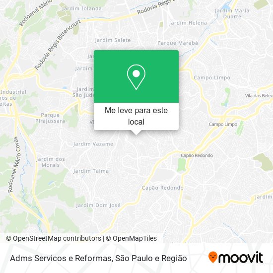 Adms Servicos e Reformas mapa