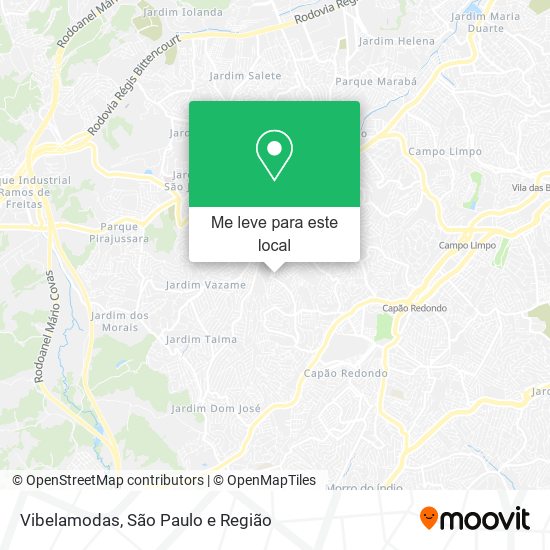 Vibelamodas mapa