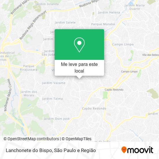 Lanchonete do Bispo mapa