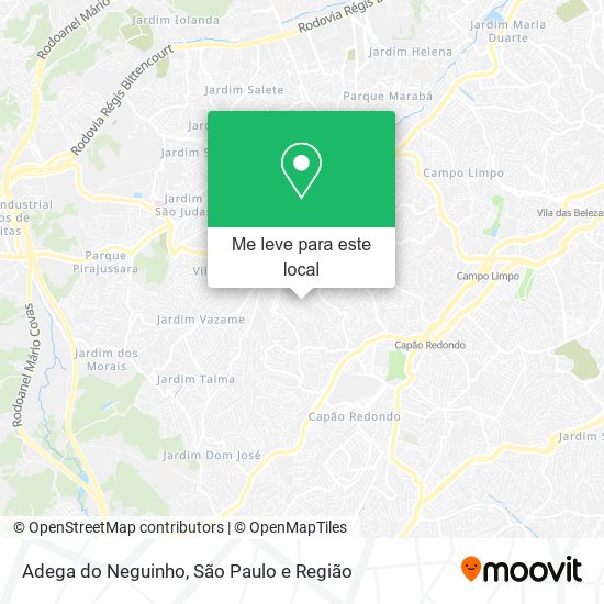 Adega do Neguinho mapa