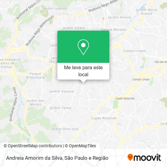 Andreia Amorim da Silva mapa