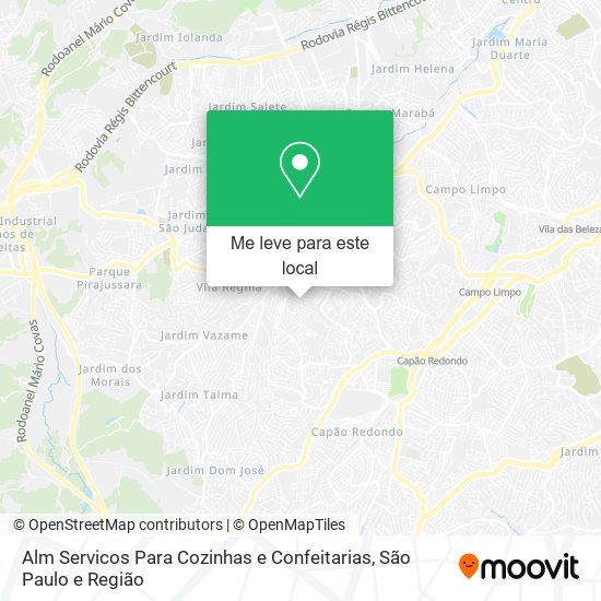 Alm Servicos Para Cozinhas e Confeitarias mapa