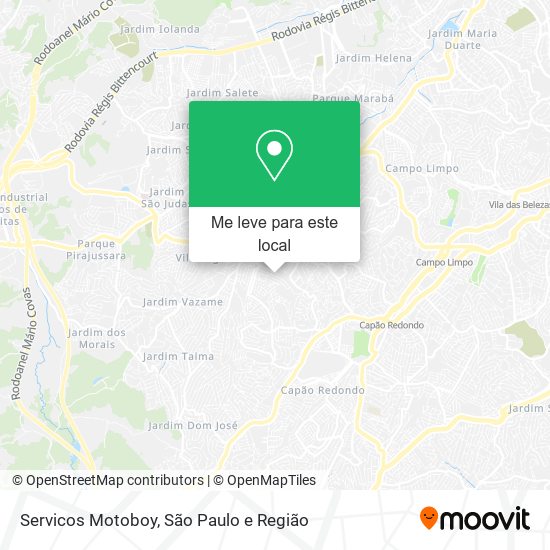 Servicos Motoboy mapa