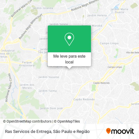 Ras Servicos de Entrega mapa