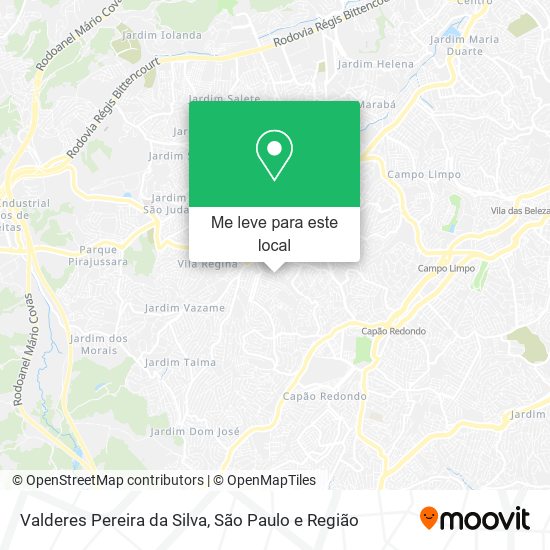 Valderes Pereira da Silva mapa