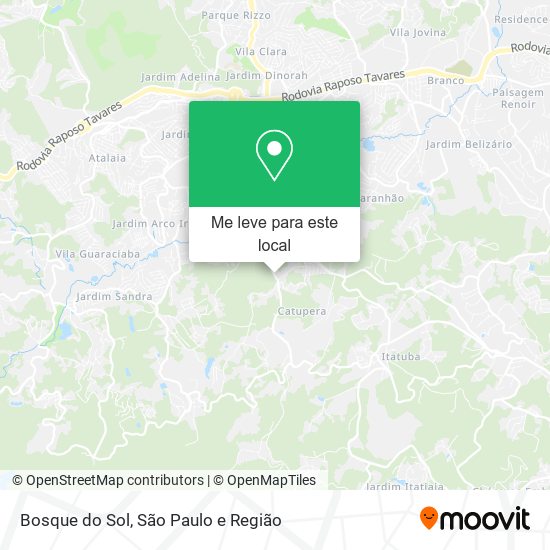 Bosque do Sol mapa