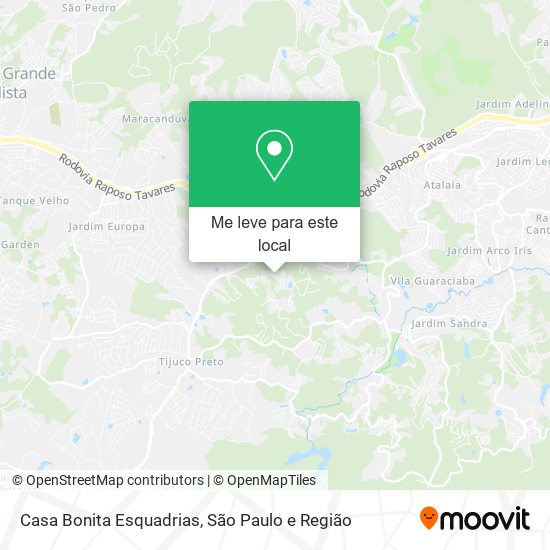 Casa Bonita Esquadrias mapa