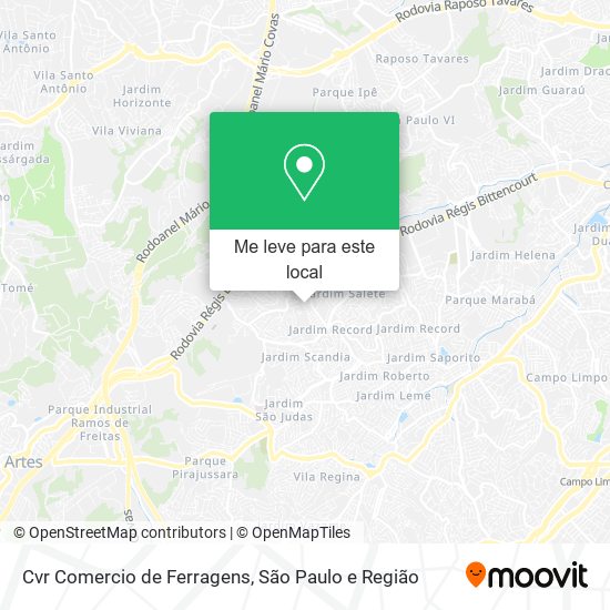 Cvr Comercio de Ferragens mapa