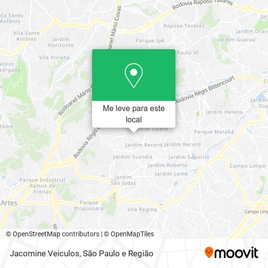 Jacomine Veiculos mapa