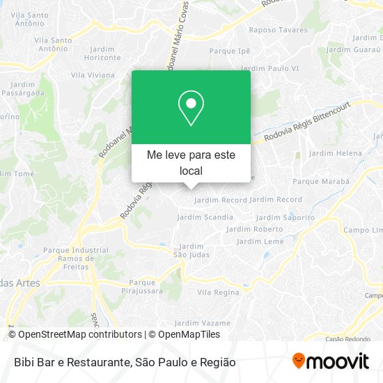 Bibi Bar e Restaurante mapa