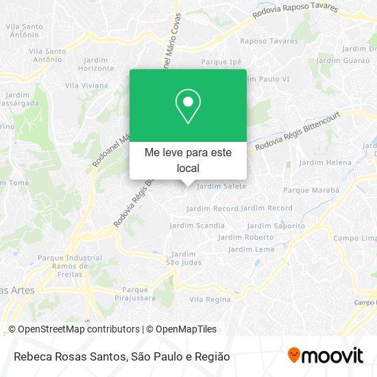 Rebeca Rosas Santos mapa