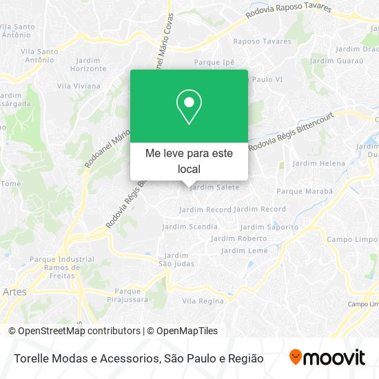 Torelle Modas e Acessorios mapa