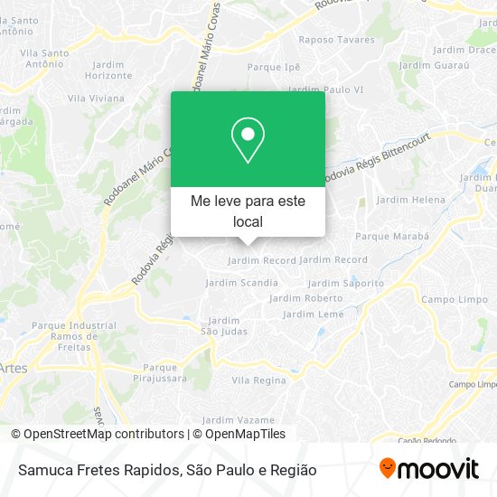 Samuca Fretes Rapidos mapa