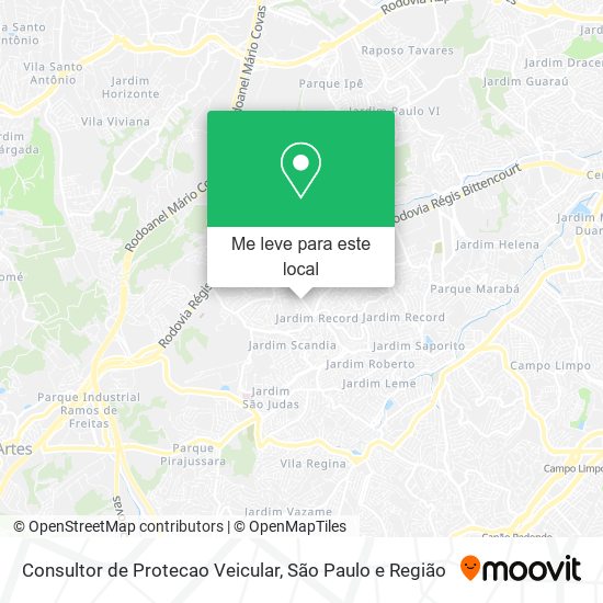 Consultor de Protecao Veicular mapa