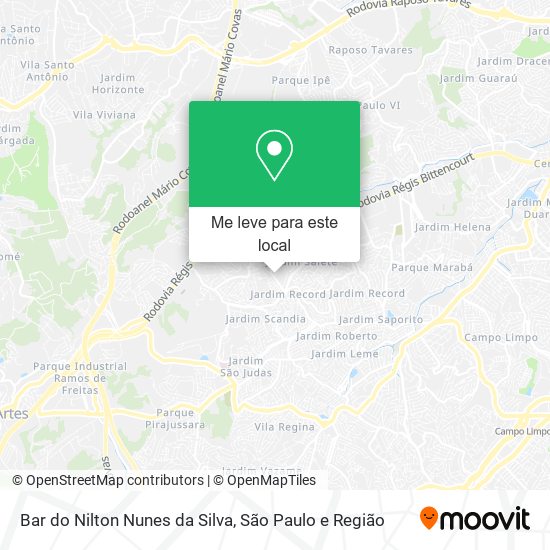 Bar do Nilton Nunes da Silva mapa