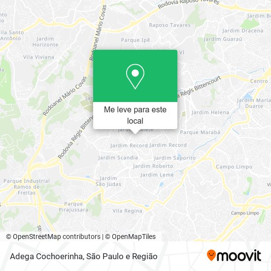 Adega Cochoerinha mapa