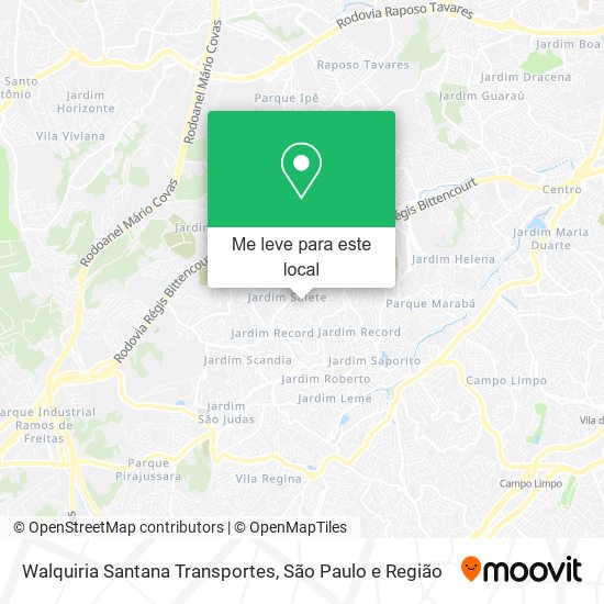 Walquiria Santana Transportes mapa