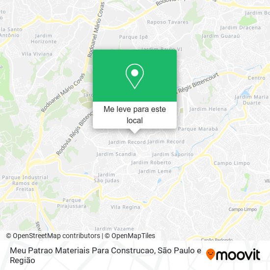 Meu Patrao Materiais Para Construcao mapa