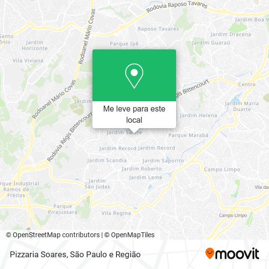 Pizzaria Soares mapa