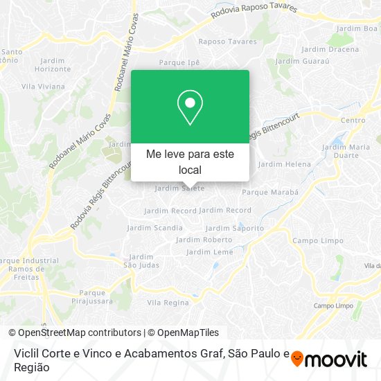 Viclil Corte e Vinco e Acabamentos Graf mapa