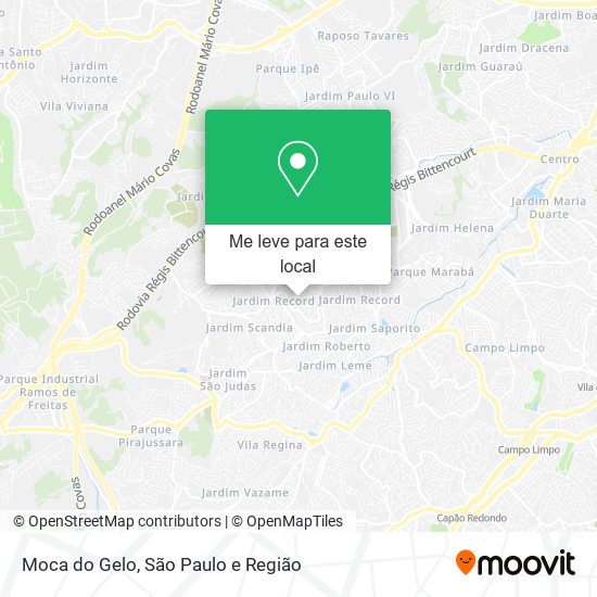 Moca do Gelo mapa