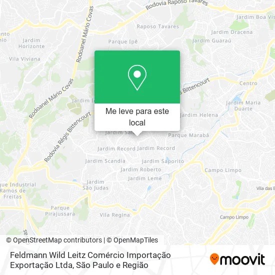 Feldmann Wild Leitz Comércio Importação Exportação Ltda mapa