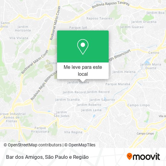 Bar dos Amigos mapa