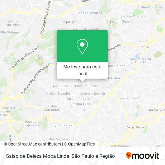 Salao de Beleza Moca Linda mapa