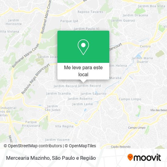 Mercearia Mazinho mapa