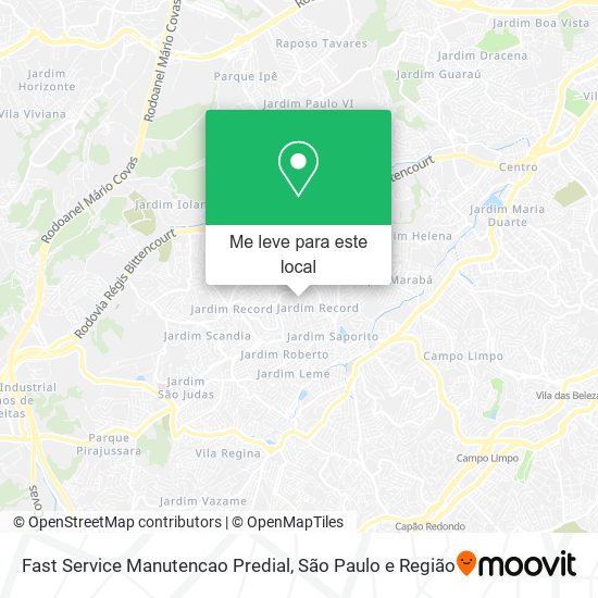 Fast Service Manutencao Predial mapa