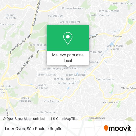 Lider Ovos mapa