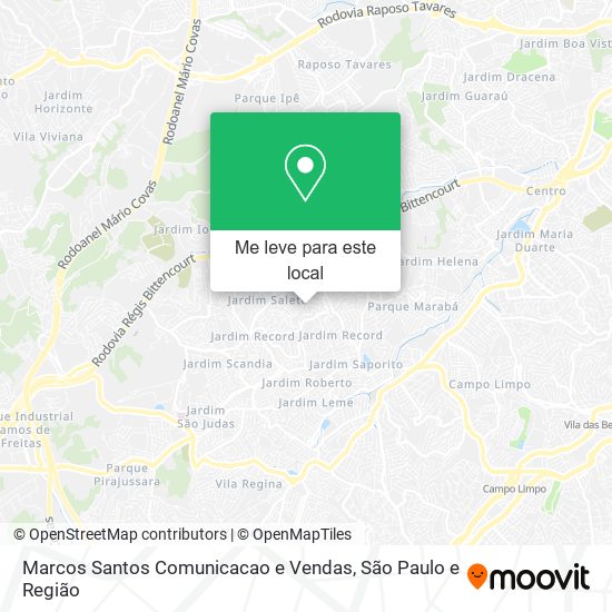 Marcos Santos Comunicacao e Vendas mapa