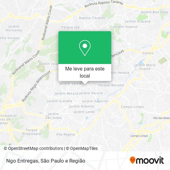 Ngo Entregas mapa