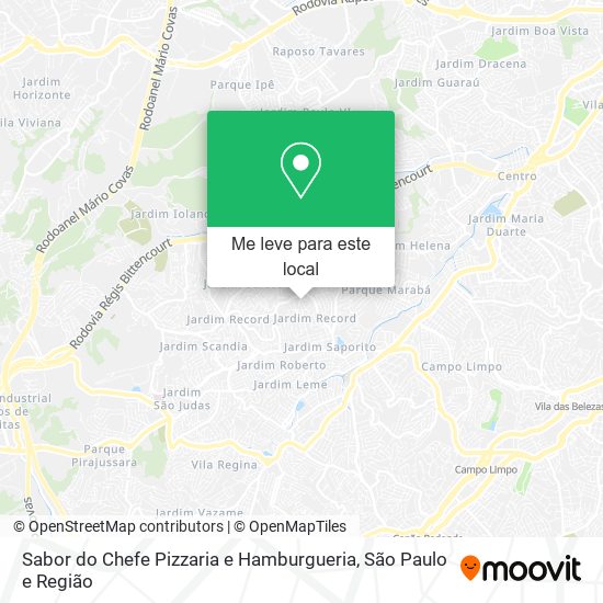 Sabor do Chefe Pizzaria e Hamburgueria mapa