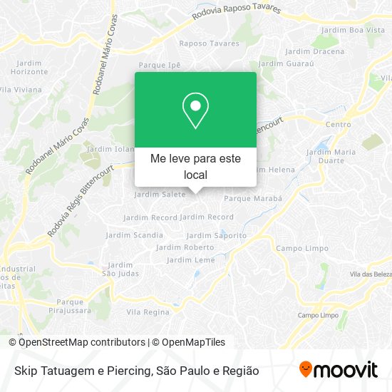 Skip Tatuagem e Piercing mapa