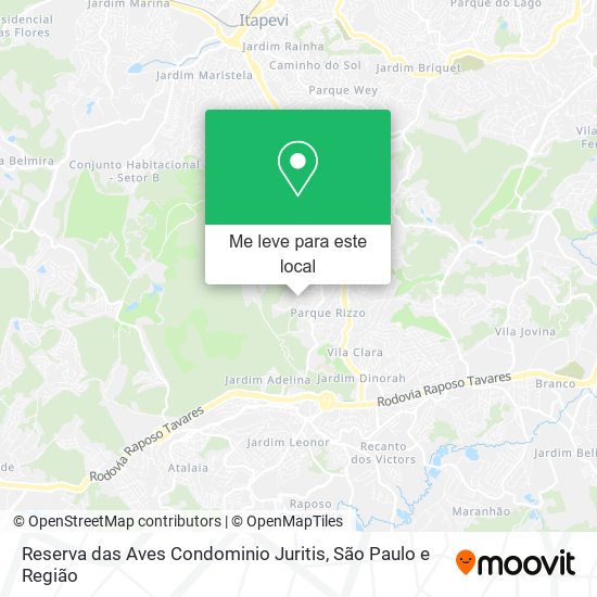 Reserva das Aves Condominio Juritis mapa